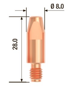 FUBAG Контактный наконечник M6х28 мм ECU D=1.0 мм (10 шт.) в Омске фото