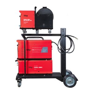 Полуавтомат сварочный FUBAG XMIG 500T DW PULSE  + подающий механизм DRIVE XMIG DW PULSE  + горелка FB 550W 3m  + блок жидкостного охлаждения Cool XMIG  + шланг-пакет 5 метров 95 мм2 14 pol с жидкостным охлаждением + тележка XM в Омске фото