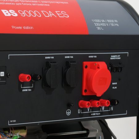 Бензиновый генератор FUBAG BS 9000 DA ES (трехфазный) с электростартером и коннектором автоматики в Омске фото