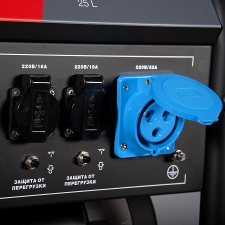 Бензиновый генератор с электростартером и коннектором автоматики FUBAG BS 7500 A ES в Омске фото