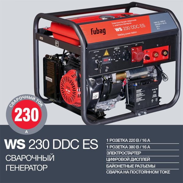 FUBAG Сварочный бензиновый генератор WS 230 DDC ES в Омске фото
