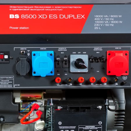 Бензиновый генератор FUBAG BS 8500 XD ES DUPLEX для одно и трехфазного режимов работы в Омске фото