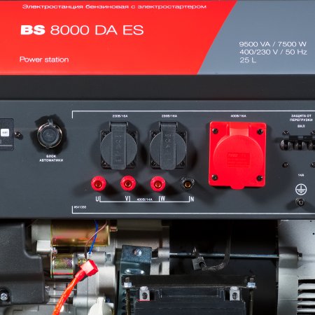 Бензиновый генератор FUBAG BS 8000 DA ES (трехфазный) с электростартером и коннектором автоматики в Омске фото