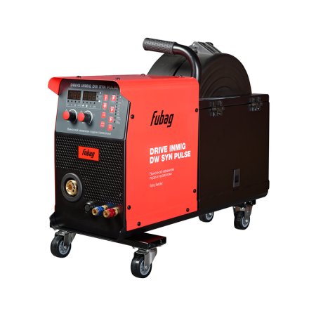 Полуавтомат сварочный FUBAG INMIG 500 T DW SYN PULSE + подающий механизм DRIVE INMIG DW SYN PULSE  + горелка FB 500 3 м + блок жидкостного охлаждения Cool 70 + тележка для аппаратов + шланг-пакет 5 метров 70 мм2 14 pol с жидкостным  охлаждением в Омске фото