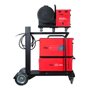 Полуавтомат сварочный FUBAG XMIG 500T DW PULSE  + подающий механизм DRIVE XMIG DW PULSE  + горелка FB 550W 3m  + блок жидкостного охлаждения Cool XMIG  + шланг-пакет 5 метров 95 мм2 14 pol с жидкостным охлаждением + тележка XM в Омске фото
